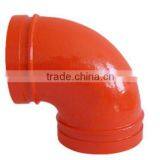 ASTM-A536 300 Psi Ductile Iron 45/90 Degree Grooved Fittings Elbow
