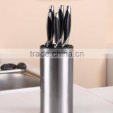 6 Pcs Forged Pom Handle Kitchen Knife Set With S.s Utility Block thumbnail-5