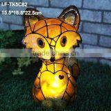 Garden Ornament Fox Garden Statue Solar Light thumbnail-1