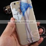 fashion modern girl transparent apparel cover to protect your phone from hurt