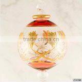 High Quality Blown Glass Egyptian Christmas Ornaments With 14 k Gold thumbnail-1