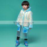 2016 Promotional Wholesale High Quality Lovely Hooded Pvc Raincoats for Boys thumbnail-3