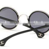 New Arrival Colorful Lens UV400 Round Frame Metal Sunglass thumbnail-4