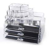 New Style Clear 3 Drawer Acrylic Makeup Organizer Lipstick Cosmetics