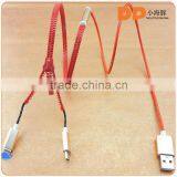 Colorful Zipper Flat Cable Oem Brand Logo Custom Usb Data Cable thumbnail-2