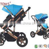 Lightweight Colorful Aluminium Alloy Baby Strollers Baby Pram Baby Push Chair Folding Easily 600D Oxford Polyster Fabric thumbnail-1