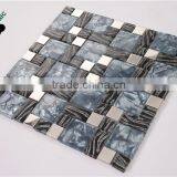 SMJ04 Wholesale Metal and Glass Stainless Mosaic New Designs Mosaic for Wall Floor Decoration Mosaic