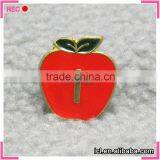 Apple shaped cross cheap brooches pin in bulk, low price china wholesale brooch