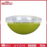Food Melamine Material Green & White Double Color Two Tone Hotel Plastic Large Bowls thumbnail-1
