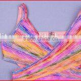 2015 HOT Red Rainbow Fashion Braces Skirt Plus Size Bodycon Bandage Dress thumbnail-4
