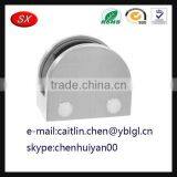 Hot Stainless Steel Glass Bracket Clamp Holder Flat Round Bottom for Balustrade thumbnail-3