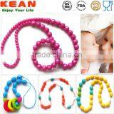 100% BPA Free Silicone Soft Baby Chewable Necklace for Baby Teething thumbnail-4