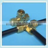 3/8" or 9.52mm Threaded Type Brass Tee Connector in Mist System Field thumbnail-4
