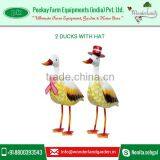 Perfectly Created Ducks With Hat Decoration to Brighten Your Garden at Best Market Rate thumbnail-1