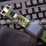 Nice Design Silicone Camouflage Watchband for Mens Watch thumbnail-4