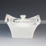 Eco-friendly White Porcelain Casserole Iron Rack Available thumbnail-5