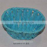 Handmade Round Shape Paper Rope Basket thumbnail-2