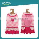 Cheap Dog Clothes Bulk Winter Pink Hand Knit Female Dog Sweater Dresses thumbnail-3