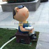 FRP Student Figurine in Garden thumbnail-6