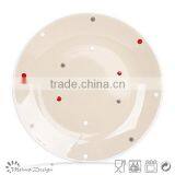 19.5cm Ceramic Plate and Dish Dot Design High Quality Plate and Dish thumbnail-3