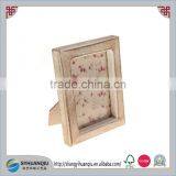 WOODEN RECTANGULAR PHOTO FRAME DARK LIGHT WOOD PICTURE COUNRTY HOME DECOR CHIC thumbnail-1