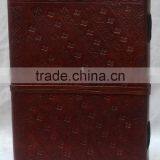 Handmade Vintage Strip Closer Side Stitch Leather Notebook thumbnail-2