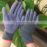 NMSAFETY Women Size Digging Use 13g Purple Latex Colorful Garden Gloves thumbnail-1