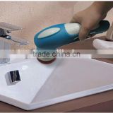 Powerful torque cleaning brush to clean washing platform and sink