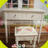 2017 New Design Wooden Girls Table and Chairs, High Quality Room Furniture Wooden Girls Table and Chairs W08G188 thumbnail-2