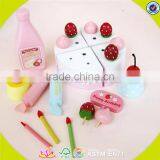 Wholesale Pretend Play Pink Wooden Kids Baking Set Top Fashion Wooden Kids Baking Set W10D013 thumbnail-2