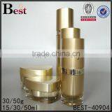 Series Set 15ml 30ml 50ml Bottle Special Triangle Shape Gold Plastic Acrylic Bottle Luxury Cosmetic Jars for Cream Lotion thumbnail-1