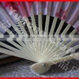 High Quality Bamboo Fabric Hand Fan thumbnail-4
