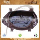 12 oz Natural Canvas Tote Bag With Polyester Lining & With PU Padded Handle & Bottom thumbnail-4