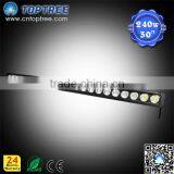 40inch 240W Combo Beam 9-60V DC Offroad LED Light Bar Single Row LED Headlight thumbnail-1