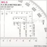 6 Inch Military Protractor for Soldiers Training, Transparent High Quality Protractor for Military, Half Moon Shape #KMP-1 thumbnail-4