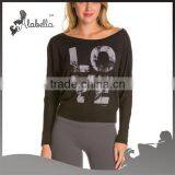 Wholesale Fitness Clothing Women Sexy Long Sleeve Shirt thumbnail-1