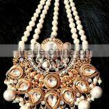 JHOOMAR JHUMAR Passa TIKA Kundan Pearl Drop POLKI Hair Accessory thumbnail-1