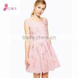 2016 Hot Selling Vitange Flower Embroidery Sleeveless Casual Lovely Dresses thumbnail-1