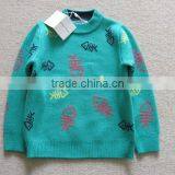 2016 High Quality Cotton Pullover Knitted Pattern Baby Sweater Design for Boys thumbnail-6