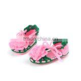 Summer Fashion Flower Hand Made Crochet Baby Toddler Shoes thumbnail-2