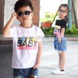 2016 Custom Wholesale Cute Design Children/baby t Shirt With Baby Word Printing thumbnail-1