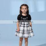 Custom Baby Girl Check Mesh Woven Dress thumbnail-1