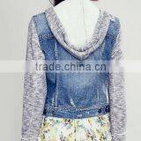 Runwaylover EY0991C 2016 High Quality Denim Women Coat & Hoodies , Women Denim Hoodies & Jacket, OEM Service thumbnail-3