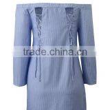 Runwaylover EY2330B Europe Style 2017 Ladies Fashion Off-Shoulder Blouse thumbnail-5