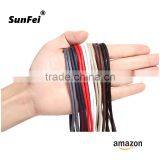 Round Yellow Waxed Cotton Lace Up Shoelaces for Work Boots Canvas - 2.5mm Round Custom Length 24" 27" 30" 36" 45" 54" 63" 72" thumbnail-3