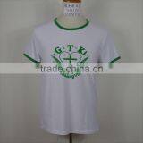 Factory Custom Leather Sleeve t Shirt Wholesale Cotton thumbnail-3