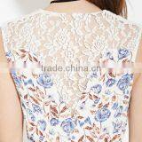 Dresses In Casual Dresses Deep V-Neck With Sexy Lace Printing Flower Unique Fashion Dresses thumbnail-2