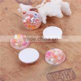 Resin & Shell Mosaic Dome Seals Cabochon Round Multicolor thumbnail-3