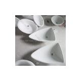 modern pure acrylic solid surface sink bowl