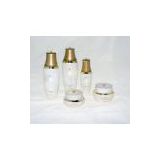 Customized White Flint Cream Cosmetic Packaging Glass Bottles and Jars 80ML 30ML